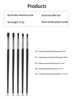 5Pcs Pincel De Uñas Artísticas Para Acrílico UV Gel Extensión Y Pintura DIY Accesorios De Manicura Herramienta De Construcción De Patrón Fototerapia - details 2