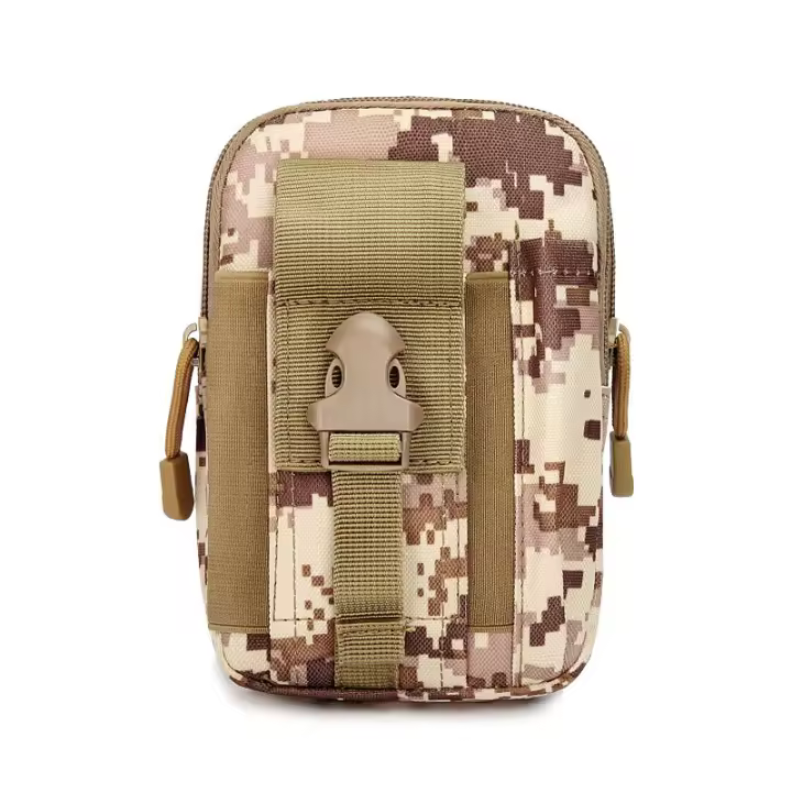 Bolsa de pierna táctica, estilo militar, con camuflaje, para montar en motocicleta, portátil, multifunción, para leggings, bolsa deportiva para colgar en la cintura - 1