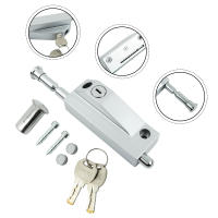 Cerradura De Piso Para Puerta De Vidrio Acero Inoxidable Cerradura De Suelo Para Baño Y Toilettes Cerradura De Tierra Herramienta De Cerrajería - details 1