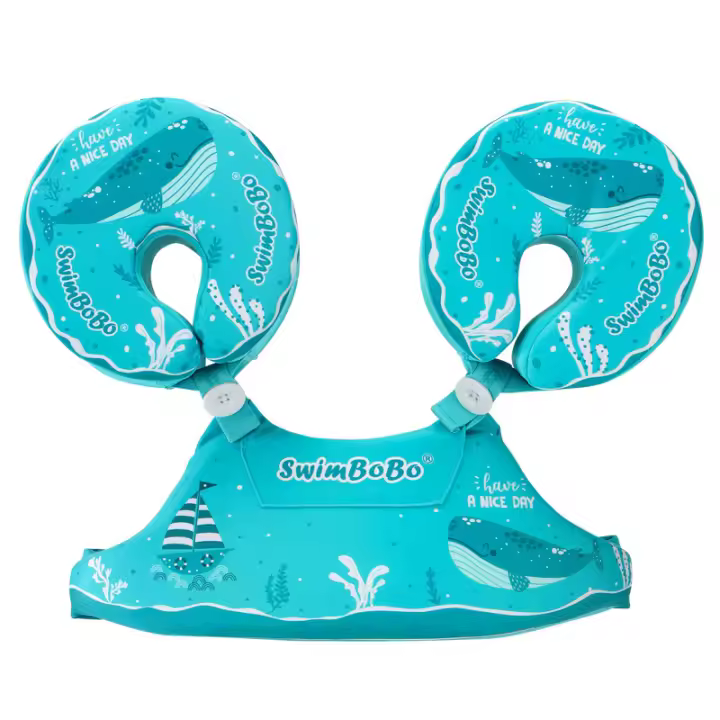 Anillo de natación para bebés Swimbobo, anillo de brazo inflable integrado para niños de 2 a 6 años - 1