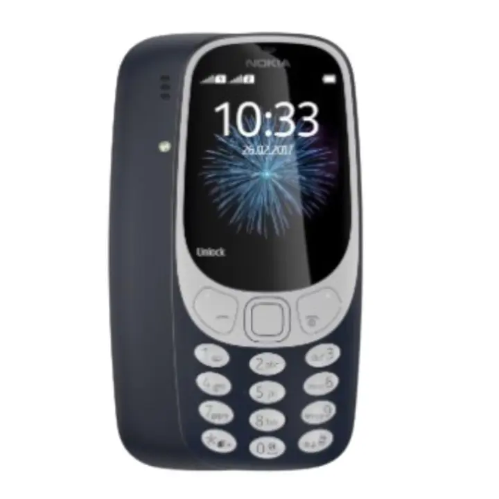 Teléfono Móvil Nokia 3310 Azul 2,4 Pulgadas - Diseño Redondeado - Batería Larga Duración - 1