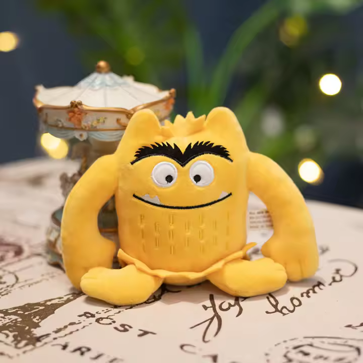 Kit de Animales de peluche de monstruo colorido de 15 CM, juego de juguetes de peluche de monstruo, muñeca emocional, mi Pequeño monstruo emocional de Dibujos animados - 1