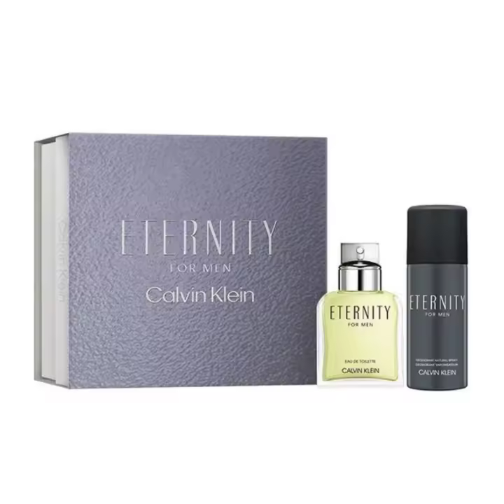 Calvin Klein - Set Eternity For Men Eau de Toilette 100 Ml. + DEO 150 Ml. - Estuche regalo para hombre Colonia 100 Ml. + Desodorante 150 Ml. - 1
