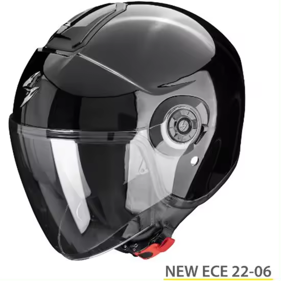 SCORPION EXO-CITY II SOLID NEGRO CON GAFAS ECE 22.06 - 1