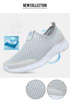 Zapatos Casual Para Hombre Transpirables Tenis De Moda Antideslizantes Flexibles Y Ligeros Para Exterior Zapatos De Malla Superior - details 1
