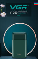 Afeitadora Eléctrica VGR Profesional Para Barba Reciprocante Portátil Mini Afeitadora USB Recargable Para Hombres V-390 Doble Hoja - details 0