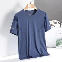 Camiseta De Hombre Para Verano En Seda De Hielo Con Manga Corta Secado Rápido Malla Deporte Fitness Top Casual Transpirable Ligera Y Moisture Wicking - details 18