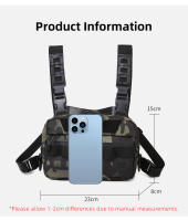 Bolsa De Pecho Táctica Para Ciclismo Camping Pesca Senderismo Kit De Reconocimiento Bolsa De Hombro Cinturón Bicolor Nylon Unisex - details 0