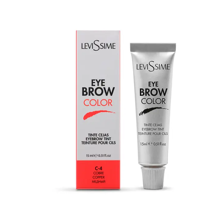 Levissime Tinte de Cejas Eyebrow Color 15mL C-4 Copper - Color Cobre - Coloración Especial para Cejas - 1