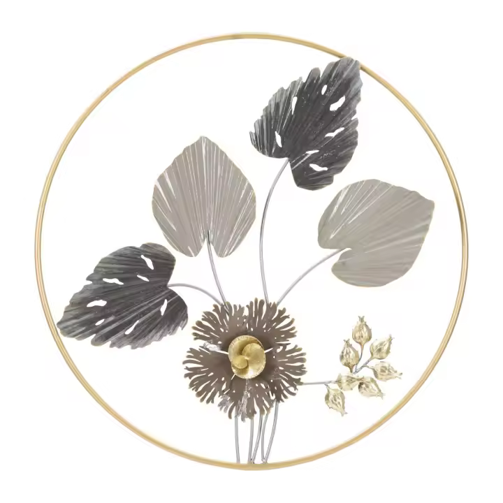 Decoración en Metal 3D Flores 29, Metal, Multicolor, 65,4x4,4x65,4 cm - 1