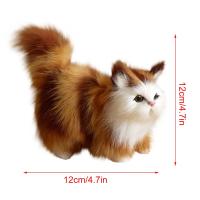 Juguete De Peluche Simulación De Gato Lindo Muñeco De Peluche Suave Para Niñas Y Niños Regalo De Cumpleaños O Día De San Valentín Animal Realista Modelo De Gata Para Niñas - details 5