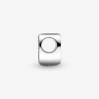 Charm de Pandora Letra R - Charm de plata de primera ley con la Inicial R - details 4