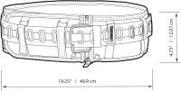 Cinturón TOUGHBUILT TB-CT-40P Profesional Con Almohadilla Y Hebilla De Acero Resistentes Soporte De Espalda Para Cintura De 81cm a 122cm Protección Gruesa - details 6