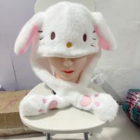 Gorro De Saltar Con Orejas De Sanrio Kuromi Y Hello Kitty LED Plush Divertido Para Adultos Y Niños Regalo De Fiesta De Navidad Decoración - details 5