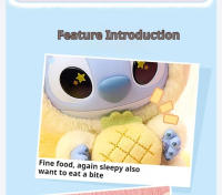 Muñeco De Peluche Miniso Stitch Serie Comer Algo Antes De Dormir Caja Sorpresa De Vinilo Muñeca Lindo Decoración Para Bolsa Regalo Coleccionable De Anime Occidental - details 4