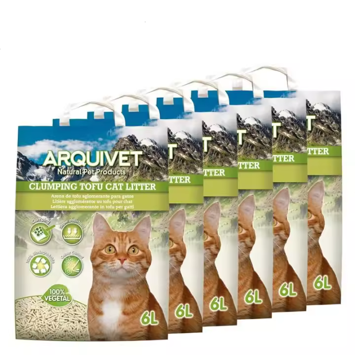 (Pack de 6) Arquivet Arena de Tofu aglomerante de 6 litros - 1