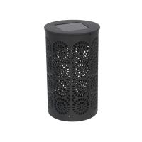 "GISSED - Lámpara Solar Decorativa con Diseño Calado en Metal Negro – Luz LED de Color Cálido con Carga Solar Automática – Ideal para Exteriores, Jardines, Terrazas y Balcones – Iluminación Ambiental Moderna y Elegante – Material Resistente y Duradero – 7 - details 2