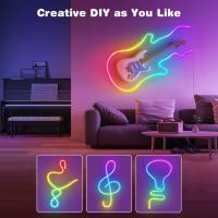 Tira De Luz LED Neón Inteligente 3/5m RGB WIFI APP 16 Colores Impermeable Flexible Compatible Con Alexa Para Decoración De Habitaciones - details 3