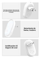 Lámpara De Noche LED Con Control De Inducción Energía Ahorradora Para Decoración De Hogar Y Dormitorio Enlace Con EU Plug - details 7