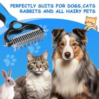Peine Para Mascotas Desplumador Para Perros Y Gatos Herramienta De Desenredado Para Peluquería De Animales Reducción De Pelo Flotante Previene El Enredo Del Pelo - details 9