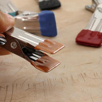 Herramienta De Fijación De Cuero DIY 5Pcs Herramienta De Artesanía De Cuero Con Assistente Metálico Para Manualidades - details 5