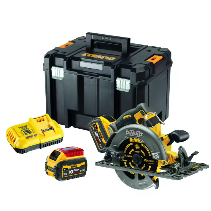 Dewalt DCS579T2-QW - SIERRA CIRCULAR SIN ESCOBILLAS XR FLEXVOLT 54V LI-ION 6AH - 1