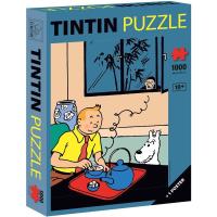 Moulinsart Tintin tomando té puzzle 1000 piezas + 1 poster - details 0