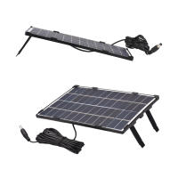 Panel Solar De 6W 12V Para Cámara De Seguridad Al Aire Libre Panel Solar Impermeable Para Farol De Calle Jardín Con Salida DC De 10ft - details 2