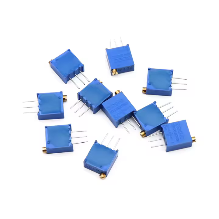 10PCS Potenciometro De Precisión Ajustable Multivuelta Resistencia Trimmer 1K 2K 5K 10K 100K 103 100R Condensador De Compensación - 1