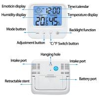 Termómetro Y Higrómetro Digital LCD Estación Climática Para El Hogar Medidor De Temperatura Y Humedad Sensor Electrónico Para Interior - details 4