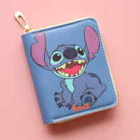 Monedero De Cuero PU Anime Disney Stitch Impermeable Con Bolsillo Para Monedas Cierre Corto Almacenamiento Para Llaveros Auriculares Y Tarjetas De Identificación - details 8