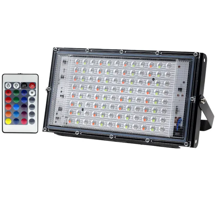 Lámpara De Escenario LED RGB 220V 230V IP65 Impermeable 100W Para Jardín Calle Puerta Paisaje Farol De Pared Exterior - 1