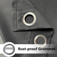 Cortina De Ventana Aislante Térmica Para Dormitorio Y Sala De Estar 1 Pieza Bloqueo De Luz Y Reducción De Ruido Decoración De Hogar Material 100% Poliéster Clásico Estilo Sin Ataduras - details 4