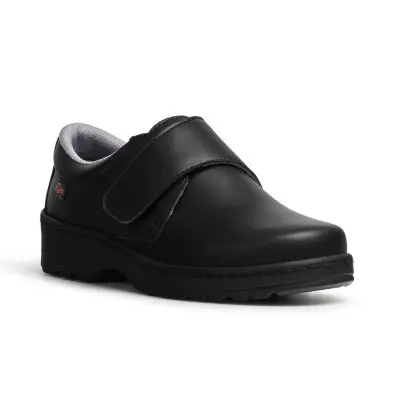 Zapato Laboral Dian Milan liso Ajustable con Velcro | Lavable Hasta 40º - 1