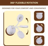 Foco de pared con control remoto, luz de pared con batería de 120000 mAh, luz de imagen con sensor de movimiento, rotación de 360 ​​° regulable, luz LED para póster para marco de pared, exhibición de lienzo - details 3