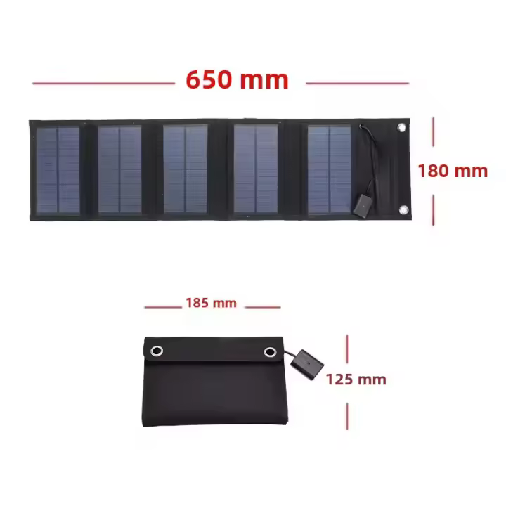 Panel Solar Plegable 70/36W 5V USB Cargador Portátil Impermeable Para Teléfono Móvil Accesorios Para Camping Potencia De Batería Portátil - 1