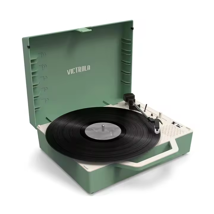 Victrola Re-Spin Verde / Tocadiscos con altavoz - 1