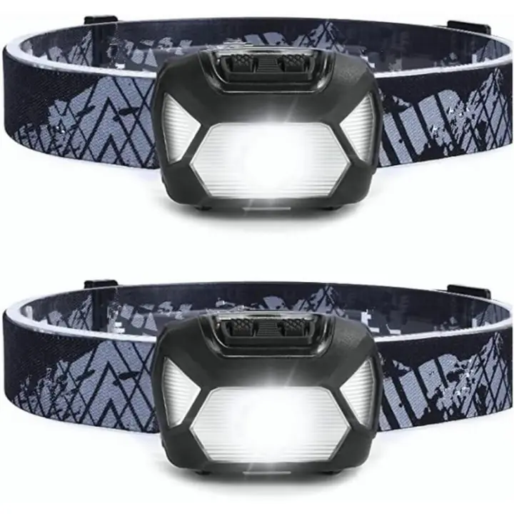 Super Bright LED lámpara de Luz con luz roja, IPX4 waterproof Faros para acampar al Aire Libre, senderismo, Caza, Cortes de Energía, de emergencia, de Huracanes, 2 Pack - 1