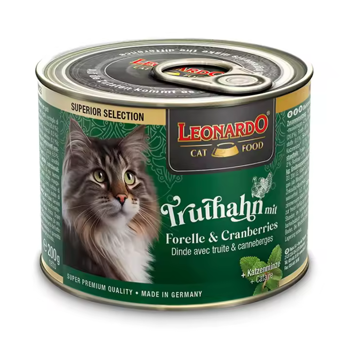 Leonardo Superior Selection Trucha y Arándanos Latas para Gatos - 1