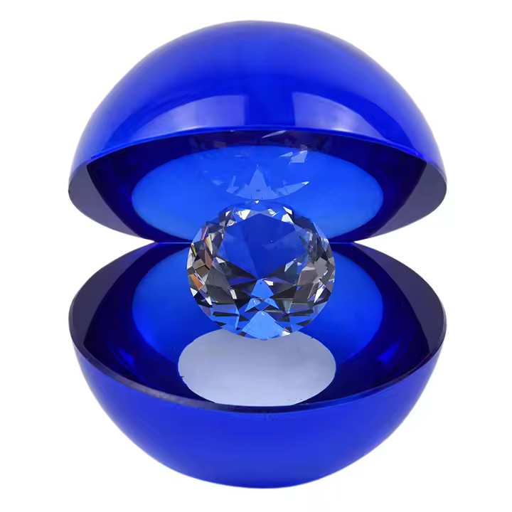 Signes Grimalt Figura cristal | Figura de Sobremesa Azul Contemporaneo 12X10X11cm - 1