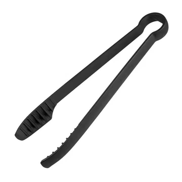 FACKELMANN Pinzas Barbacoa de nylon negro 32,5x3,5cm, 1ud - 1