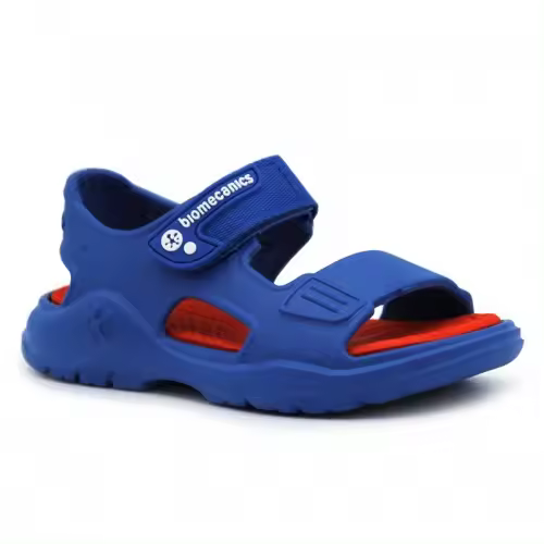 Sandalias playa BIOMECANICS 232290 con velcro en 4 colores; azul, fucsia, marino y aguamarina. - 1