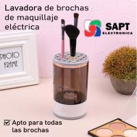 Limpiador Electrónico Iónico SAPT para Brochas de Maquillaje  Limpieza Profunda y Rápida  Para Todos los Tamaños  Sistema Rotatorio Automático  Portátil y Ergonómico  Fácil de Usar  Elimina Residuos y Bacterias  Herramienta Ideal para el Hogar ? - details 0