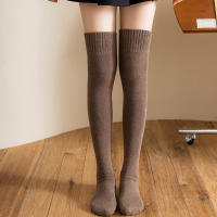 Medias Largas De Invierno Para Mujer Calientes Y Gruesas Medias Altas Terciadas Moda JK Lolita Colores Sólidos Talla Única - details 10