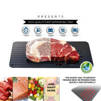 LMETJMA Placa De Deshielo Rápida De Aleación De Aluminio Con Cepillo Para Descongelar Carne Y Pescado Herramientas De Cocina KC0044 - details 2