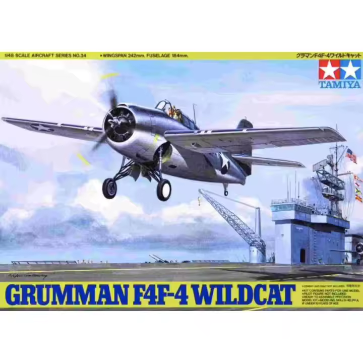 F4F-4 Wildcat Tamiya-61034 | Avión de Combate a Escala 1/48 - 1