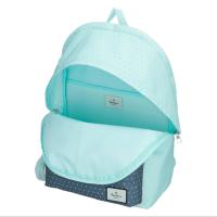 Mochila portaordenador Pepe Jeans Dalma celeste 44 cm- compartimento independiente al que se accede desde la parte de atrás, con acceso directo a un bolsillo acolchado específico para llevar el portátil y la tablet - details 1