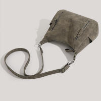 Bolso De Hombro Retro Para Mujer Con Correas De Cuero Frosted Gran Capacidad Bolsa Cruzada Para Comunicación Estilo Invierno - details 16