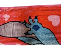 Manta de Terciopelo Raschel Stitch Rosa  - Extra Suave, Medida 160x220 cm, Licencia Oficial Disney, Mommata - details 5