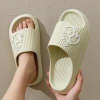Zapatillas De Verano Para Hombre Antideslizantes Para Baño Con Dibujos De Oso Sandalias De Playa Para Mujer Slides Para Interior Y Exterior - details 10
